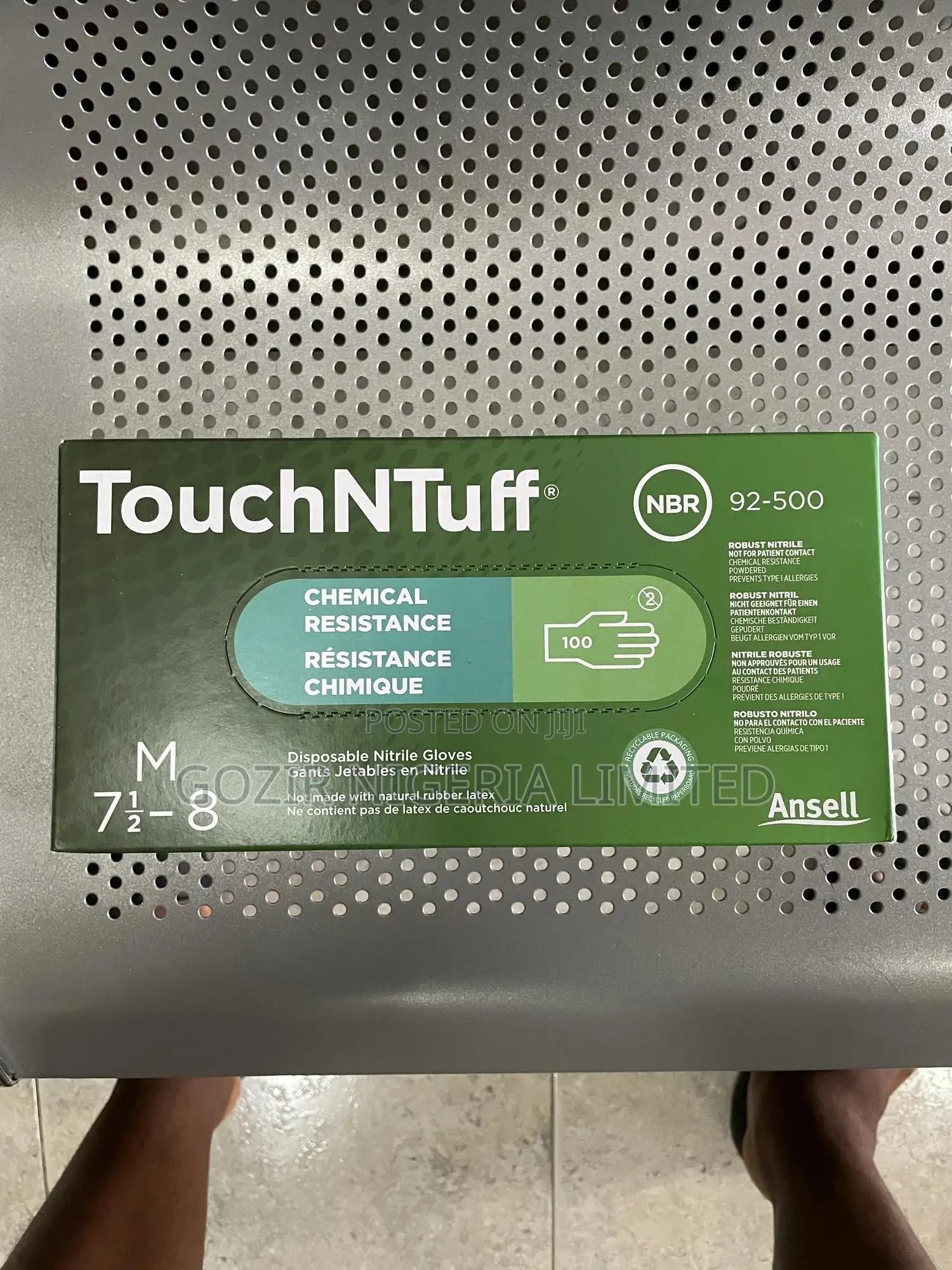 Touchntuff 92-500 Disposable Nitrile Gloves