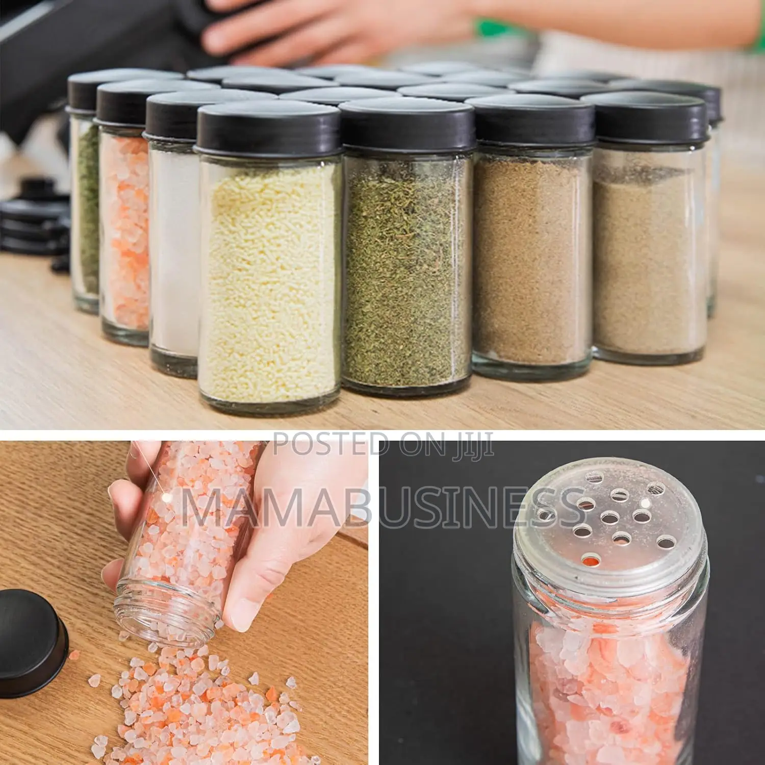 Rotating Ferris Wheel Spice Rack Set With 18 Spice Jars,