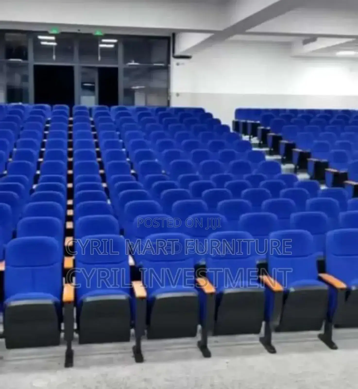 Auditorium Chair Blue Color