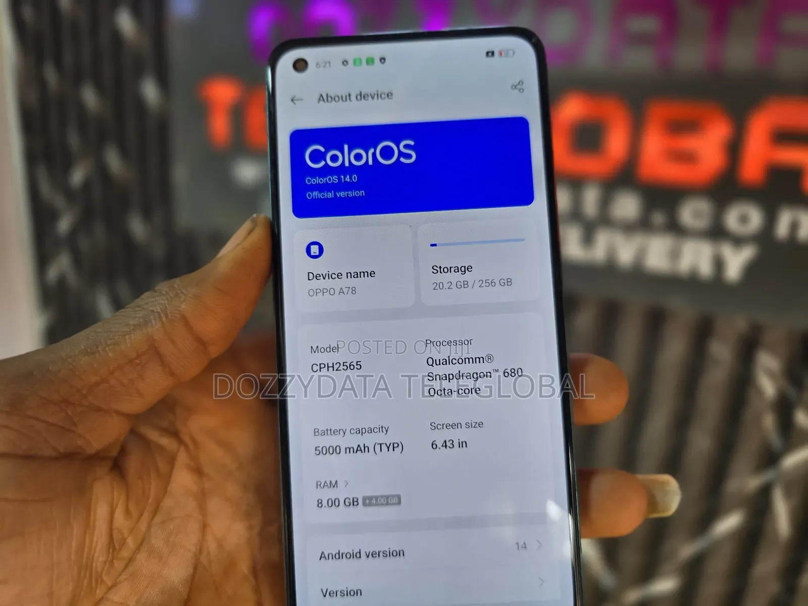 Oppo A78 4G 256 GB