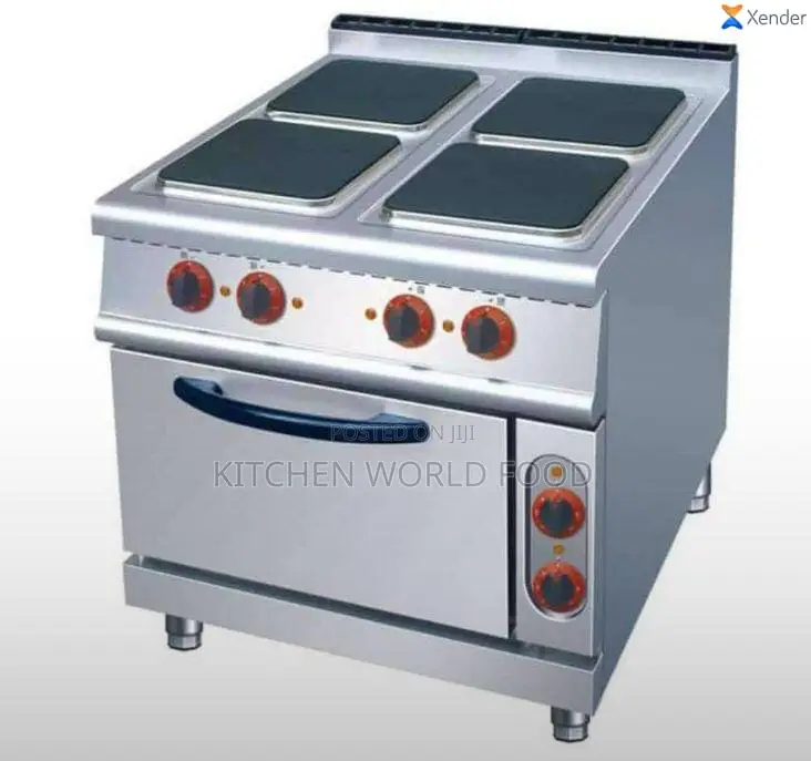 Industrial 4burner Electric Cooker&Oven Selling In Nigeria