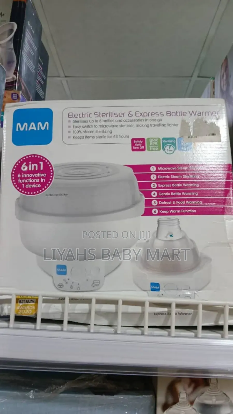 MAM Electric Steriliser and Express Bottle Warmer