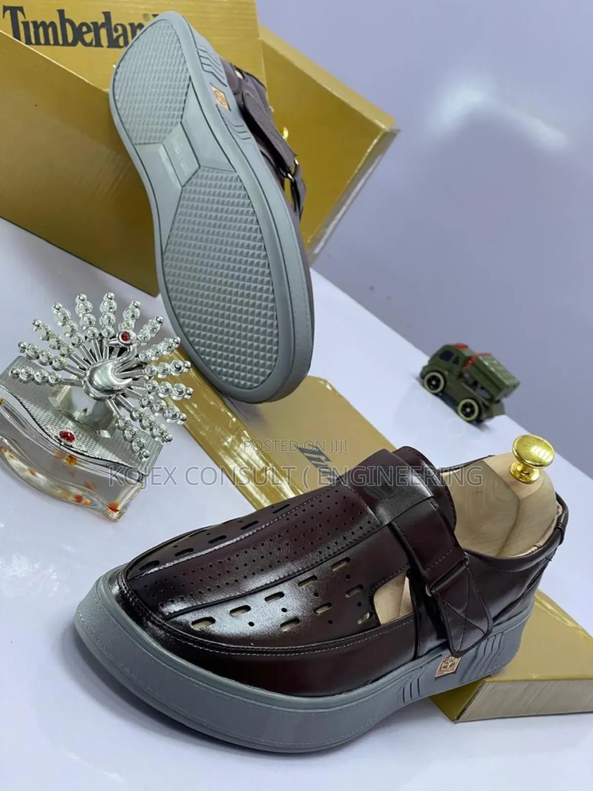 Hugo Stacked-Logo Loafers in Leather