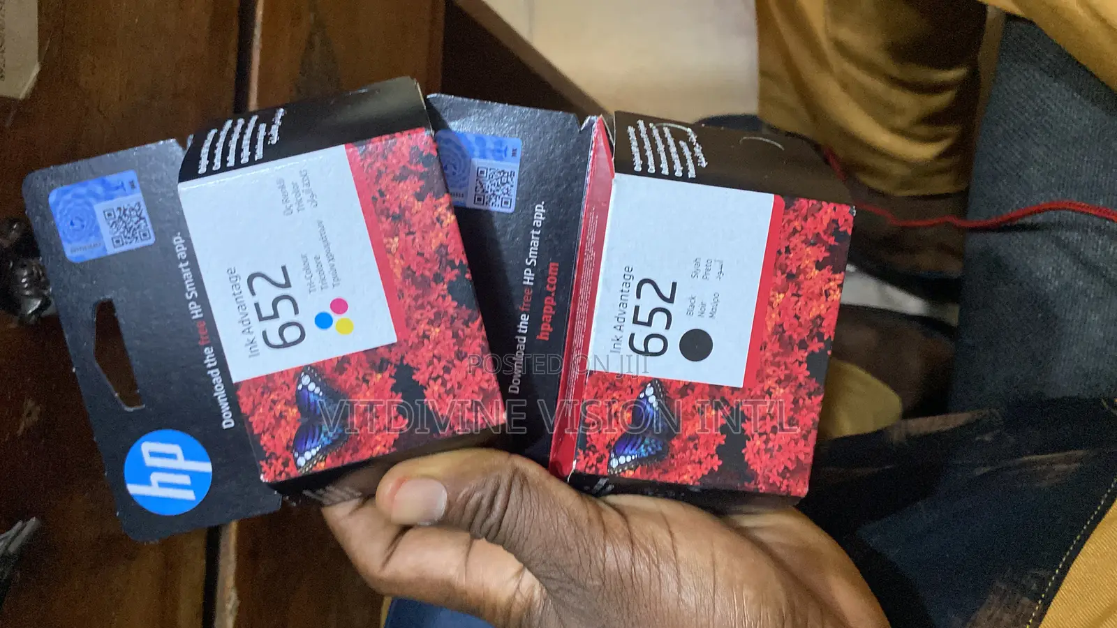 Hp 652 Black Ink Cartridge (F6v24ae)