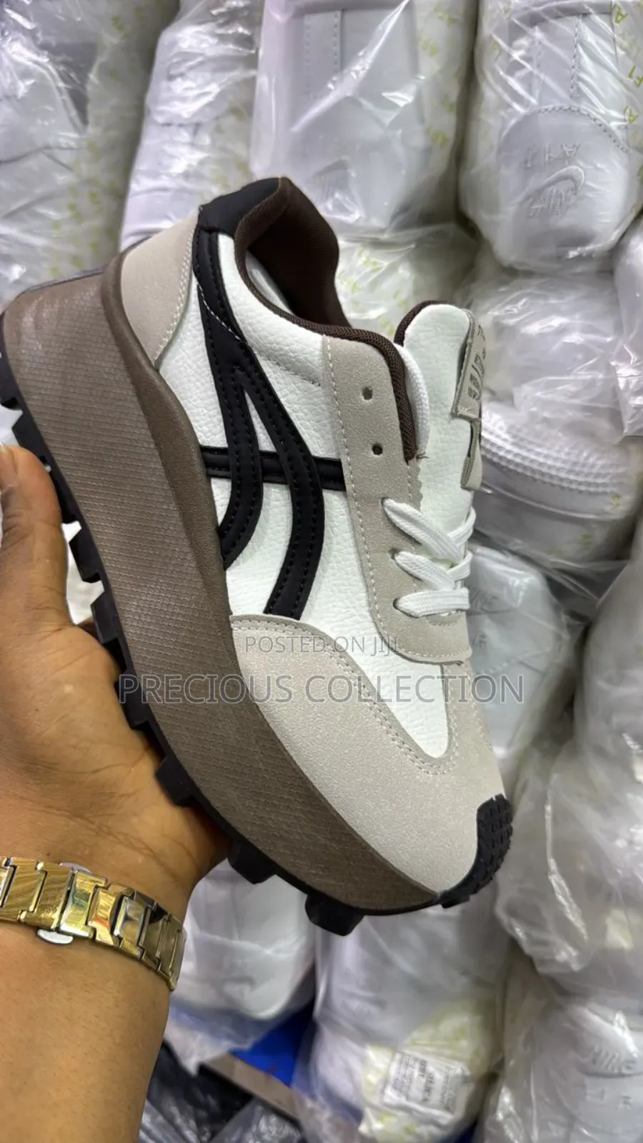 Ladies Fashion Double Sole Lace Up Sneakers