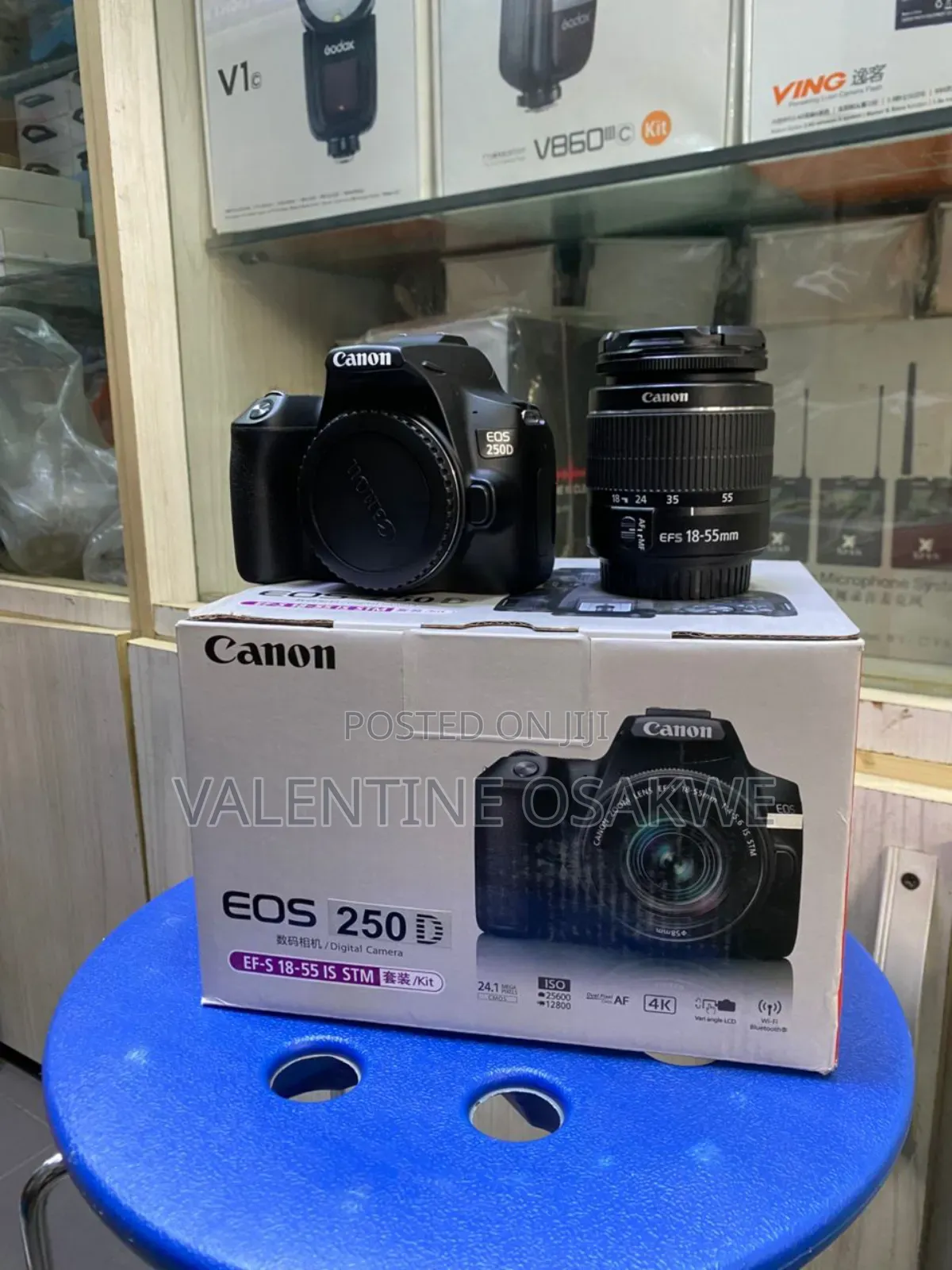 Canon 250d With 18-55mm Lens