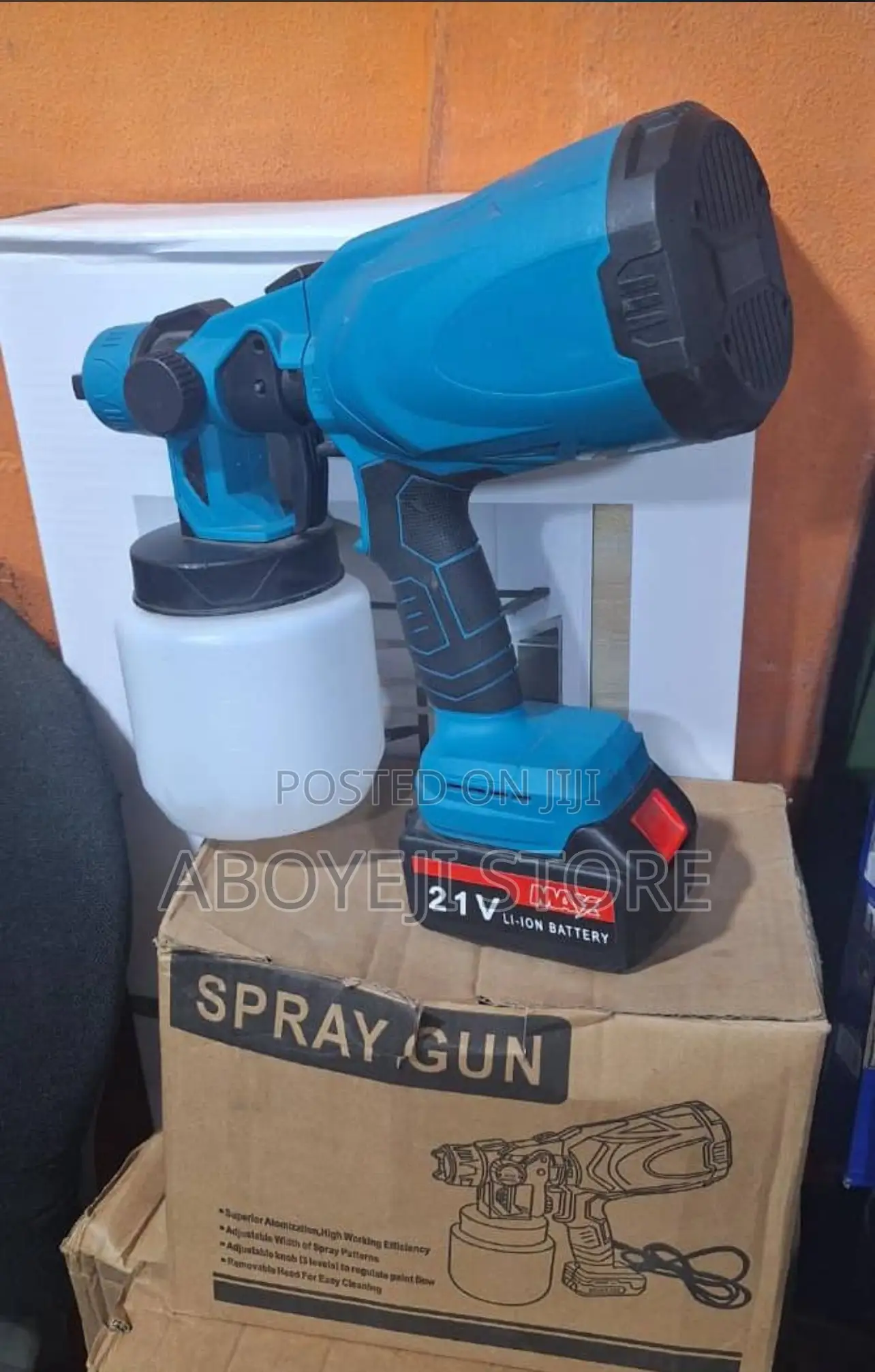 Double Batteries Paint Spray Gun 21v Lithium Paint Spray Gun