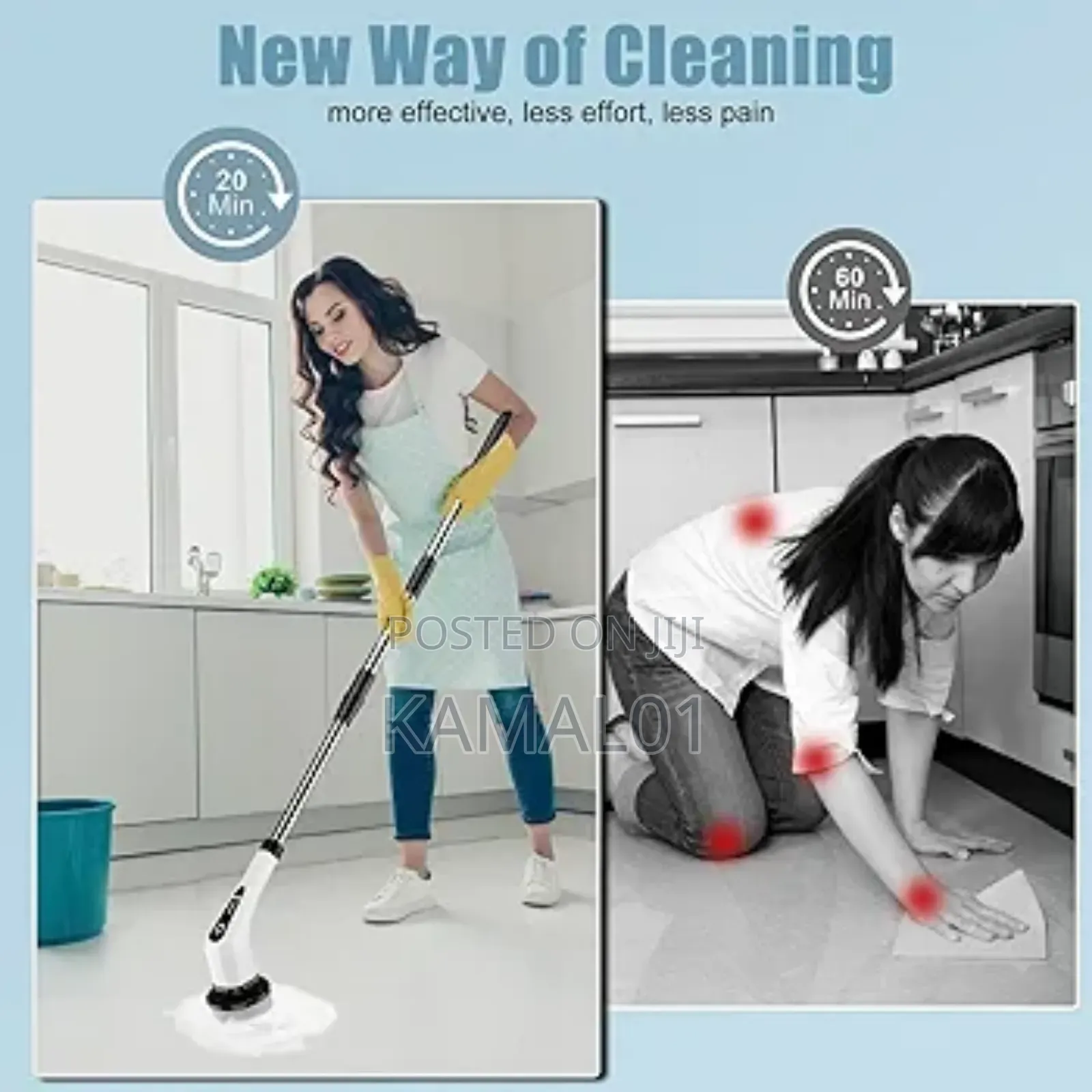 9 in 1 Electric Spin Scrubber for Cleaning: Cordless Bath