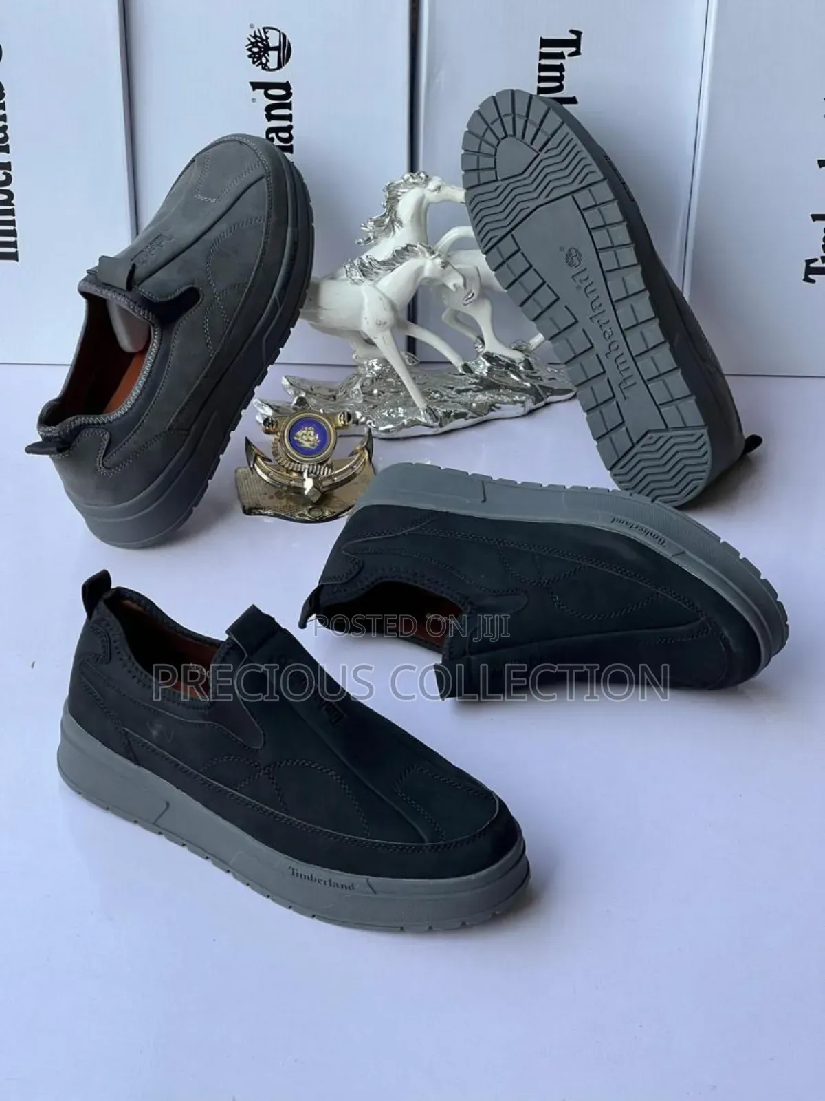 Grey Sole Timberland Suede Loafers for Men