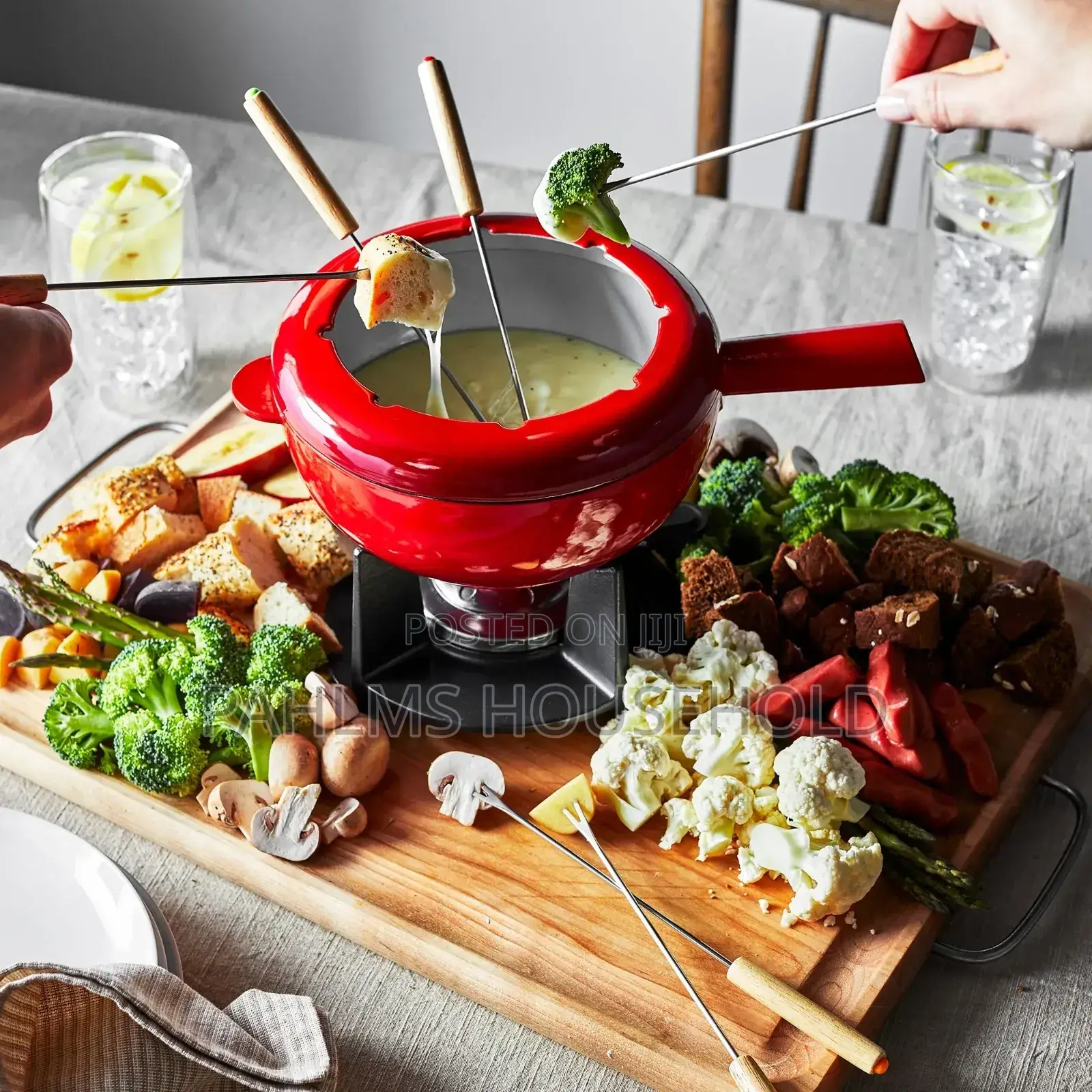 Fondue Pot Set for Chocolate, Caramel, Cheese,Sauces More
