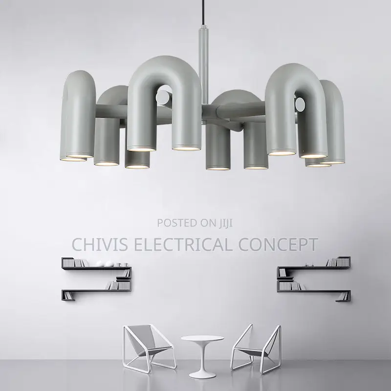 Modern U Type Plastics Chandelier Lighting for Dinning Room