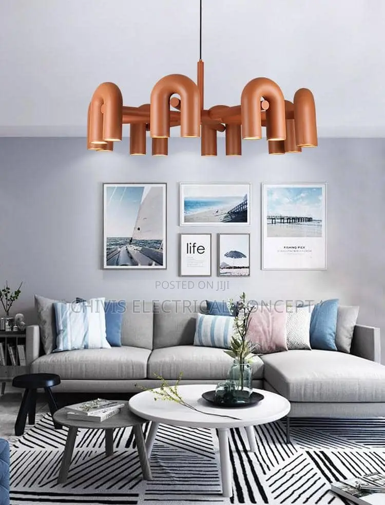 Modern U Type Plastics Chandelier Lighting for Dinning Room