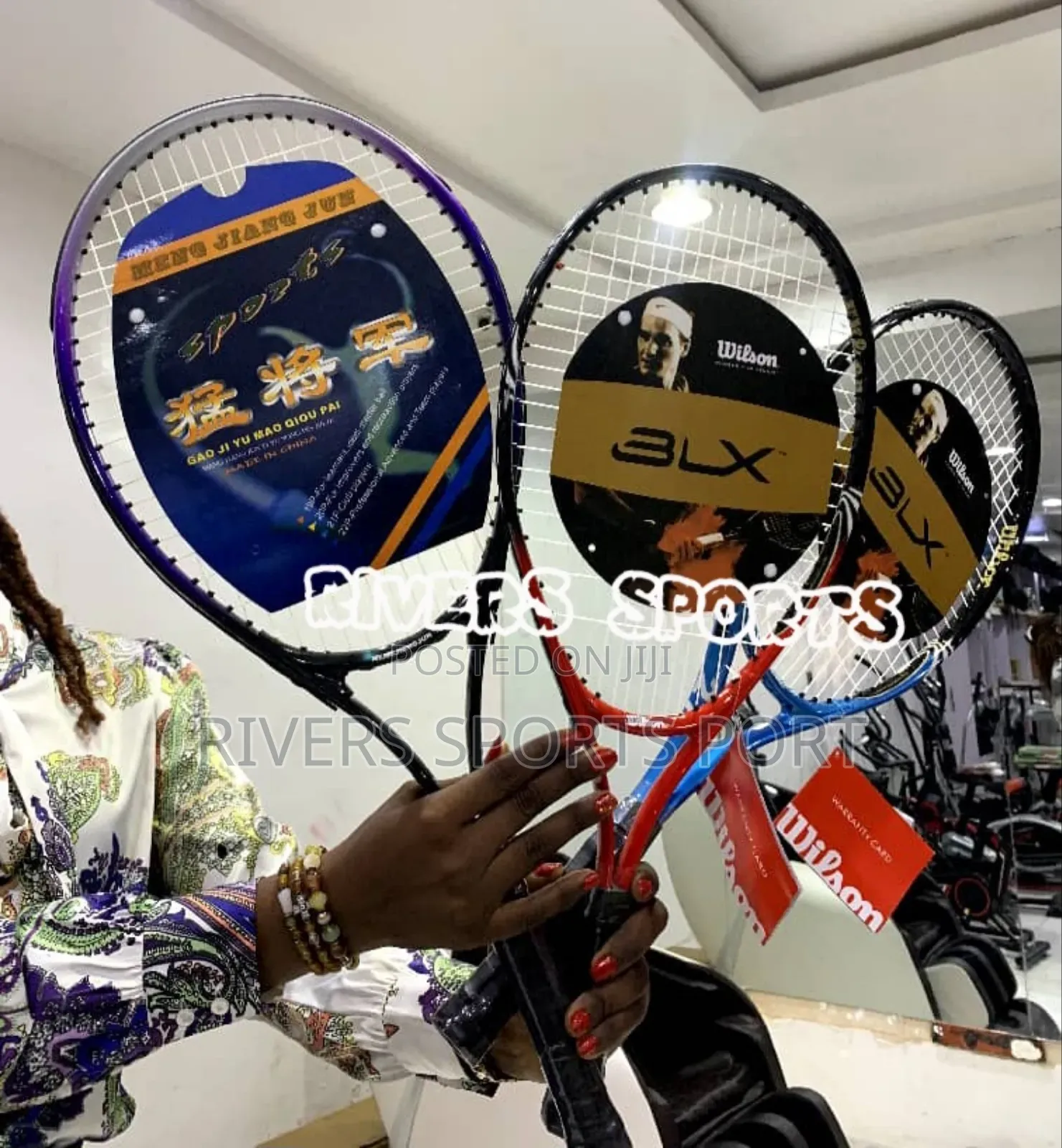 Original Wilson BLX Xfactor Lawn Tennis Racket Wit Carry Bag