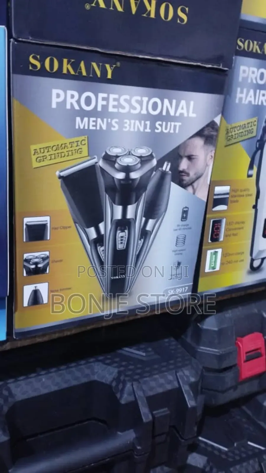 3 in 1 Hair Clipper Shaver, Nose Trimmer, Automatic Grinding