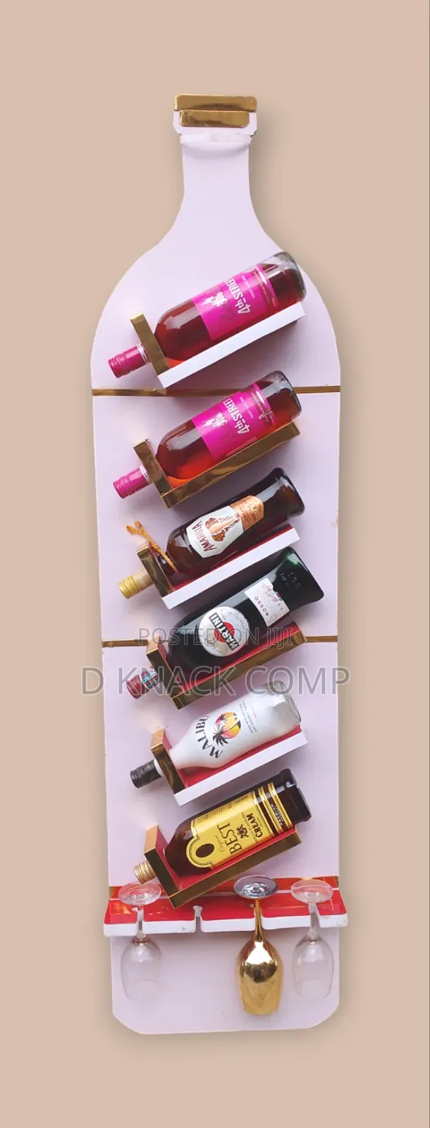 6 Bottles DIY Wine Shelf/ Wine Rack