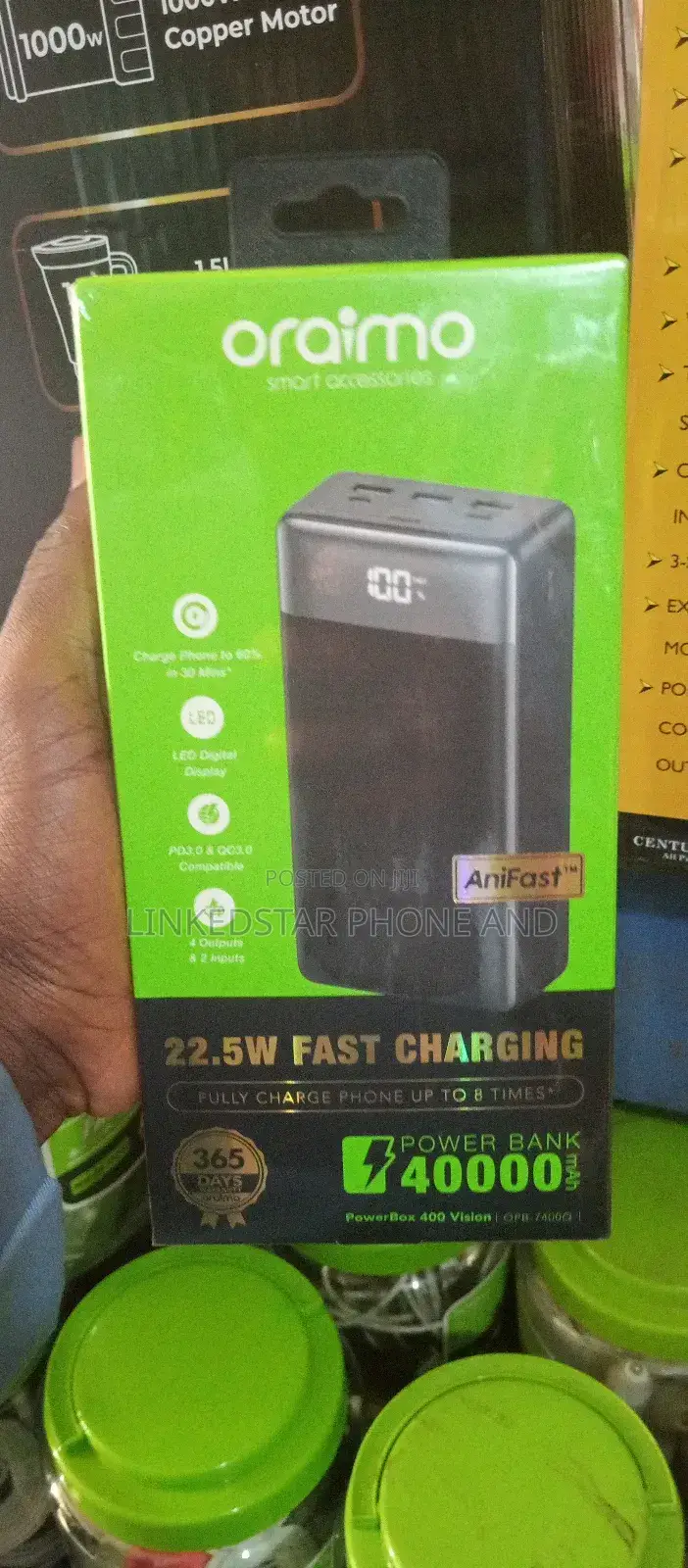 Oraimo 40000mah 22.5w Power Bank Powerbox 400 Vision