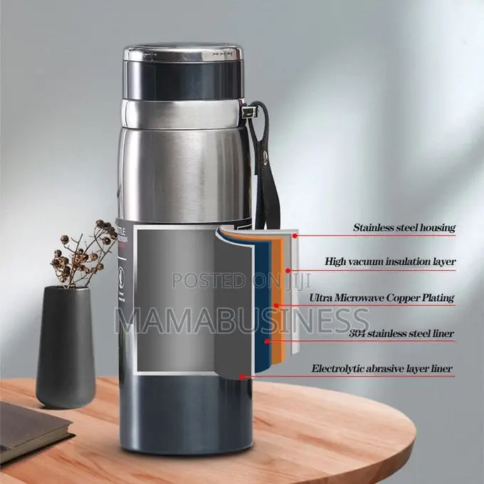 Hot/Cold Thermal Flasks Vacuum Water Bottle - 1000ml