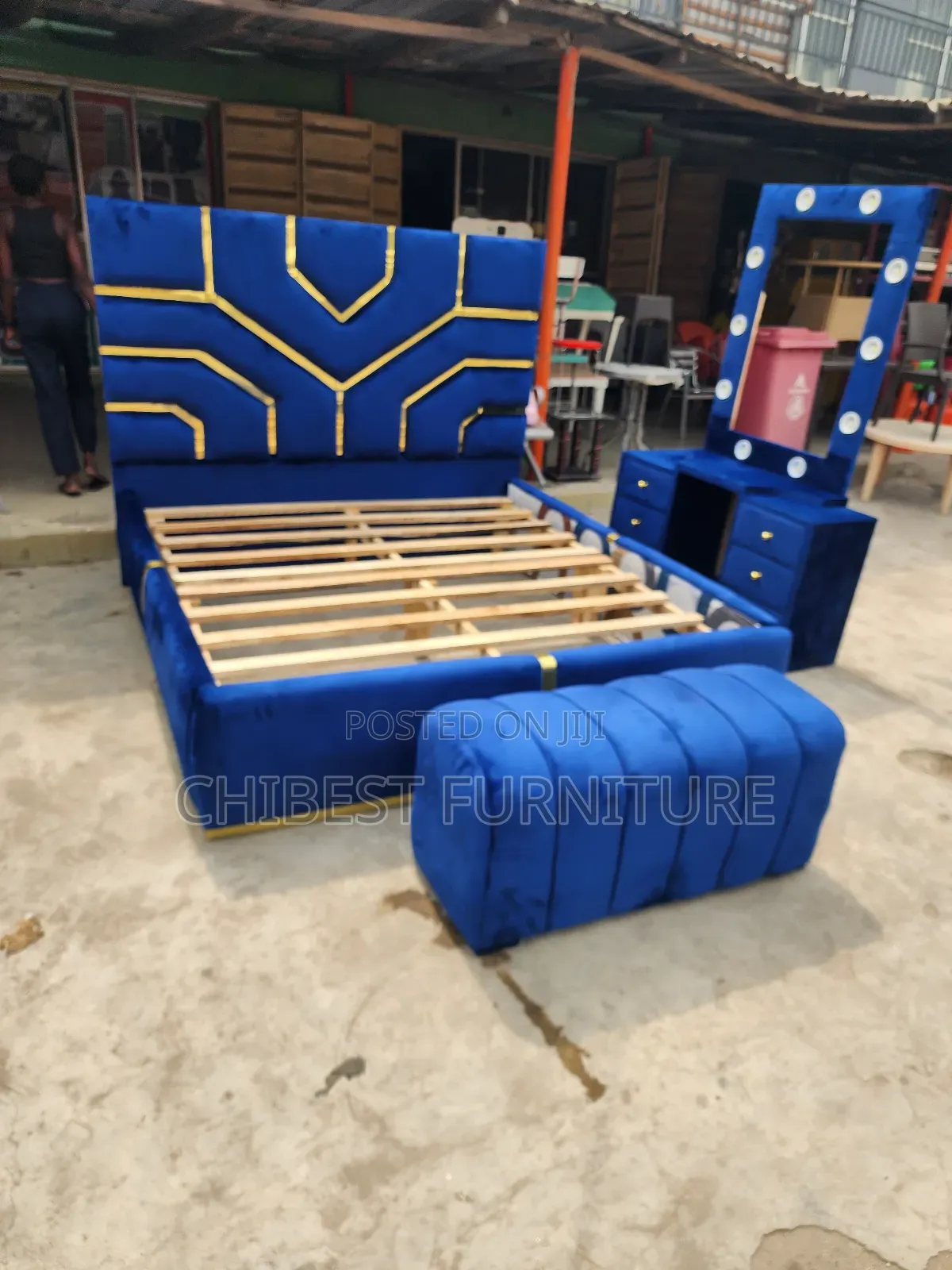 Family Size Bed Stand With Accessories.