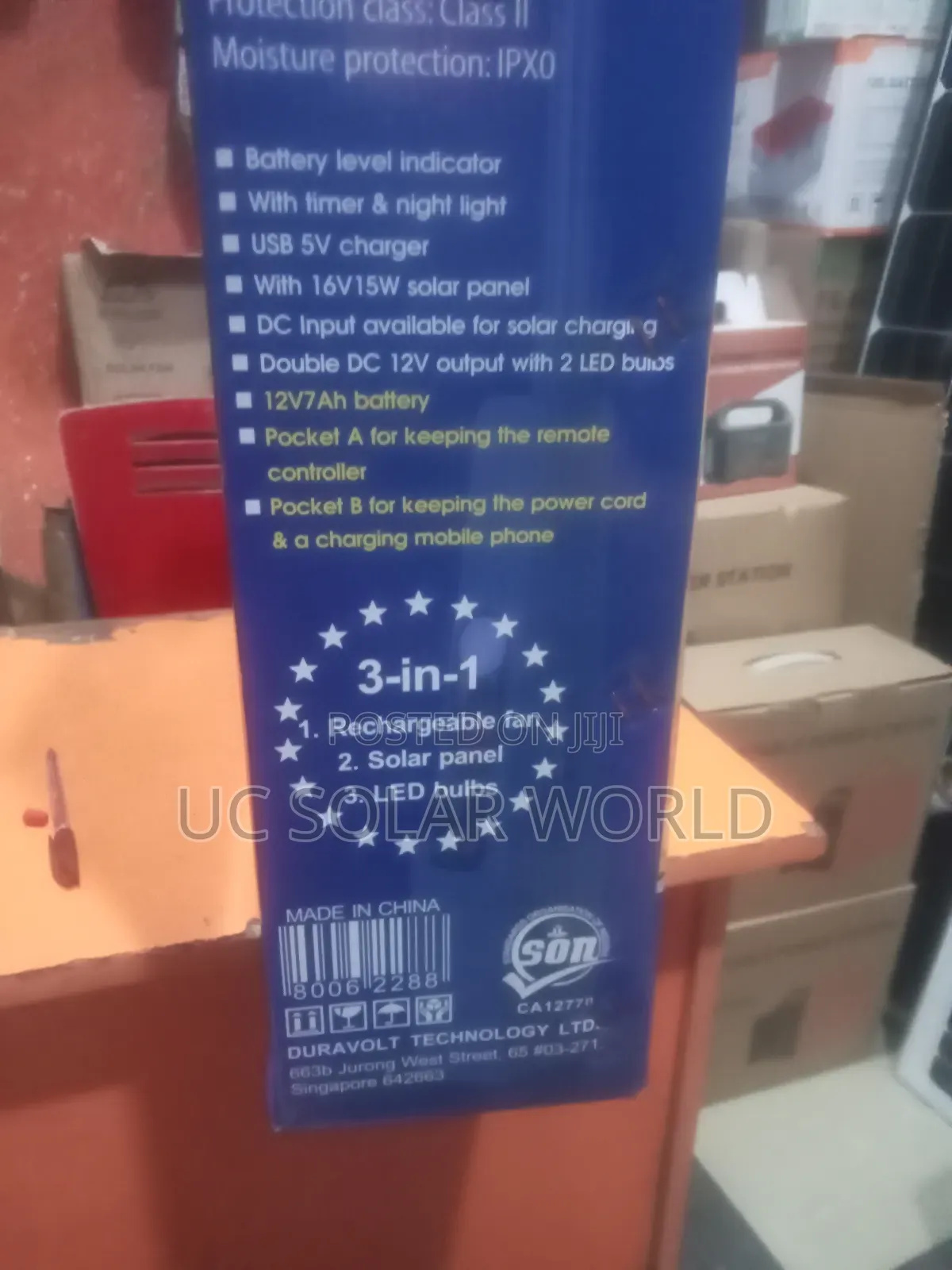 Dura Volt 18" 3in1 Rechargeable Standing Fan