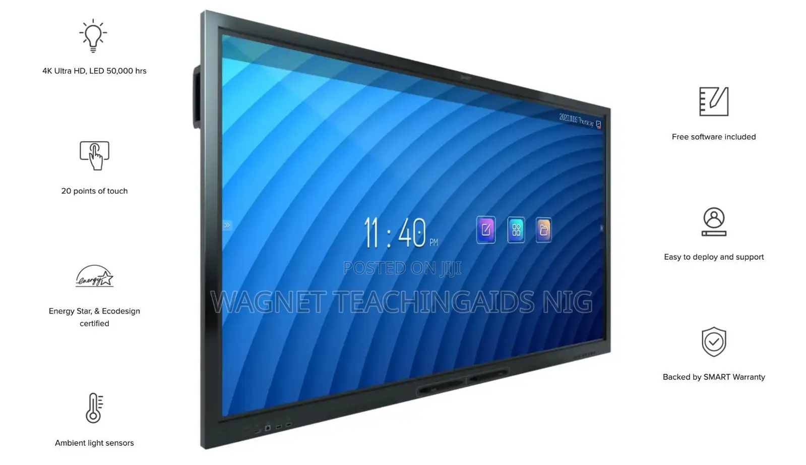 Original SMART 86 Inches GX Series Interactive Display Board