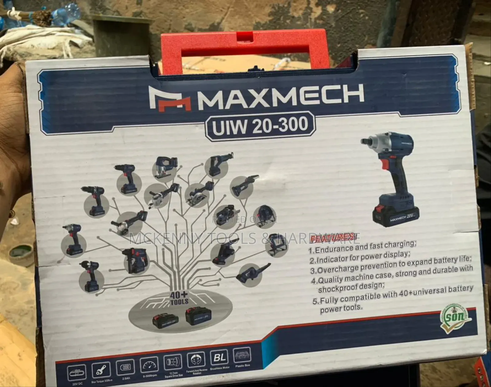 Maxmech
UIW 20-300 Impact Wrench X Cordless Drill