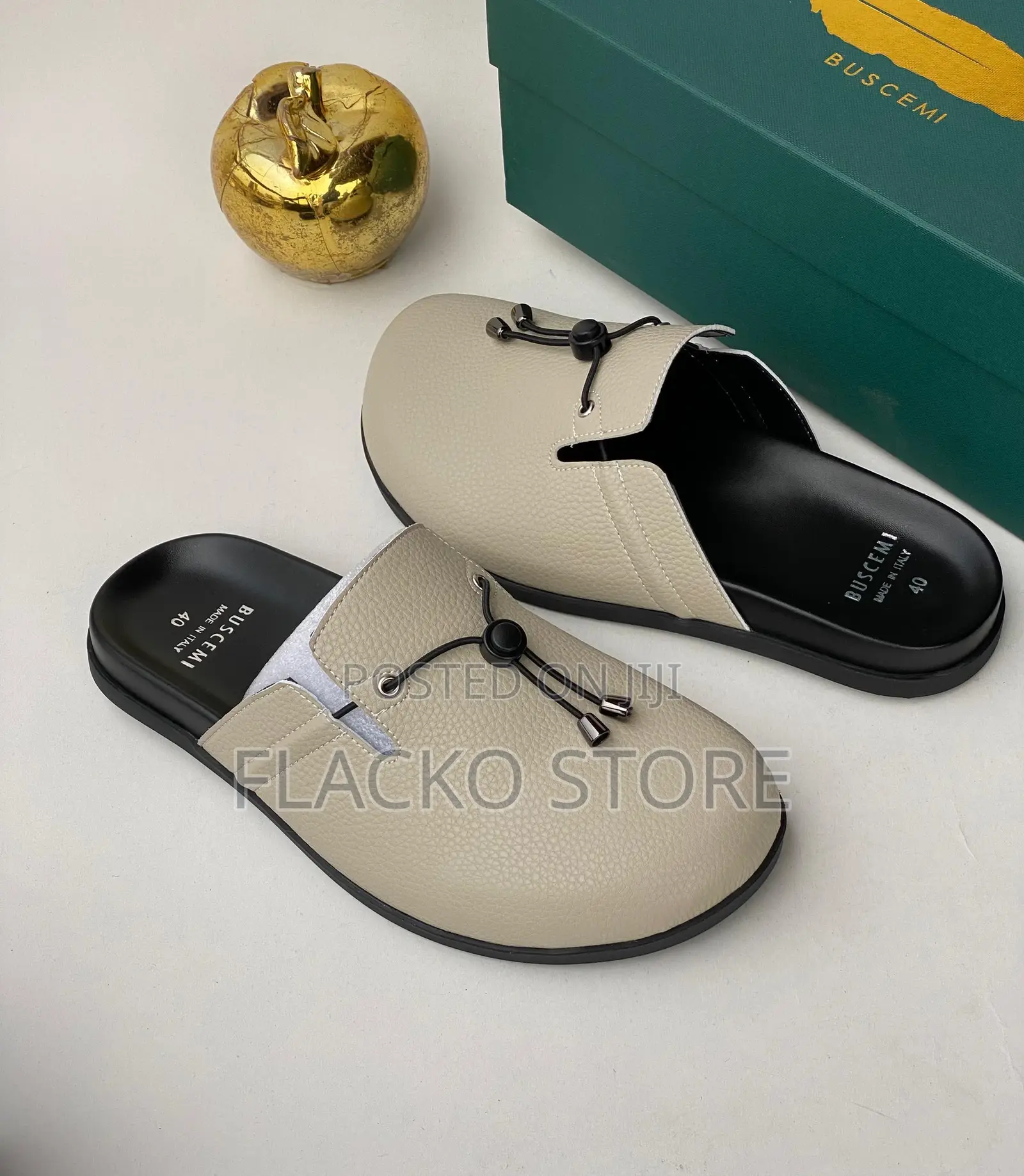 Original Buscemi Leather Slip Ons