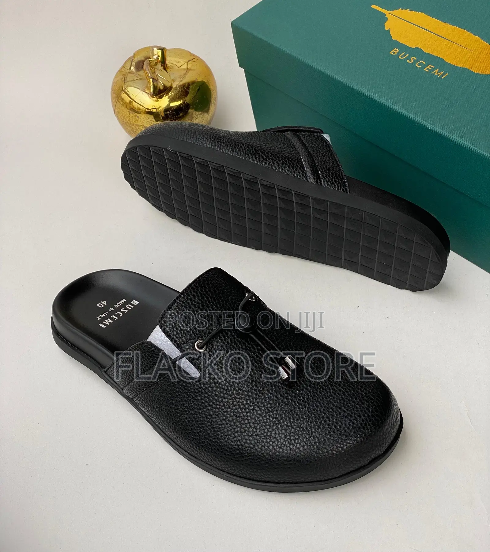 Original Buscemi Leather Slip Ons