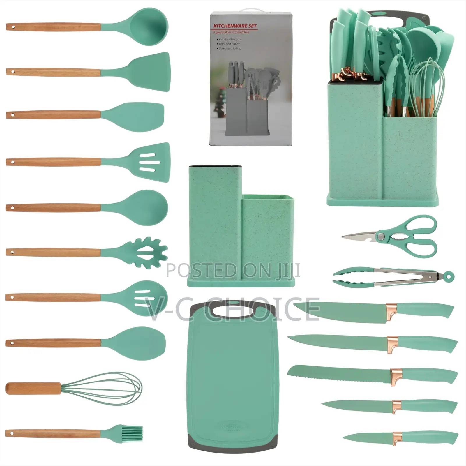 Generic Cooking Utensil Set, Kitchen Set Utensils 19 Pieces,