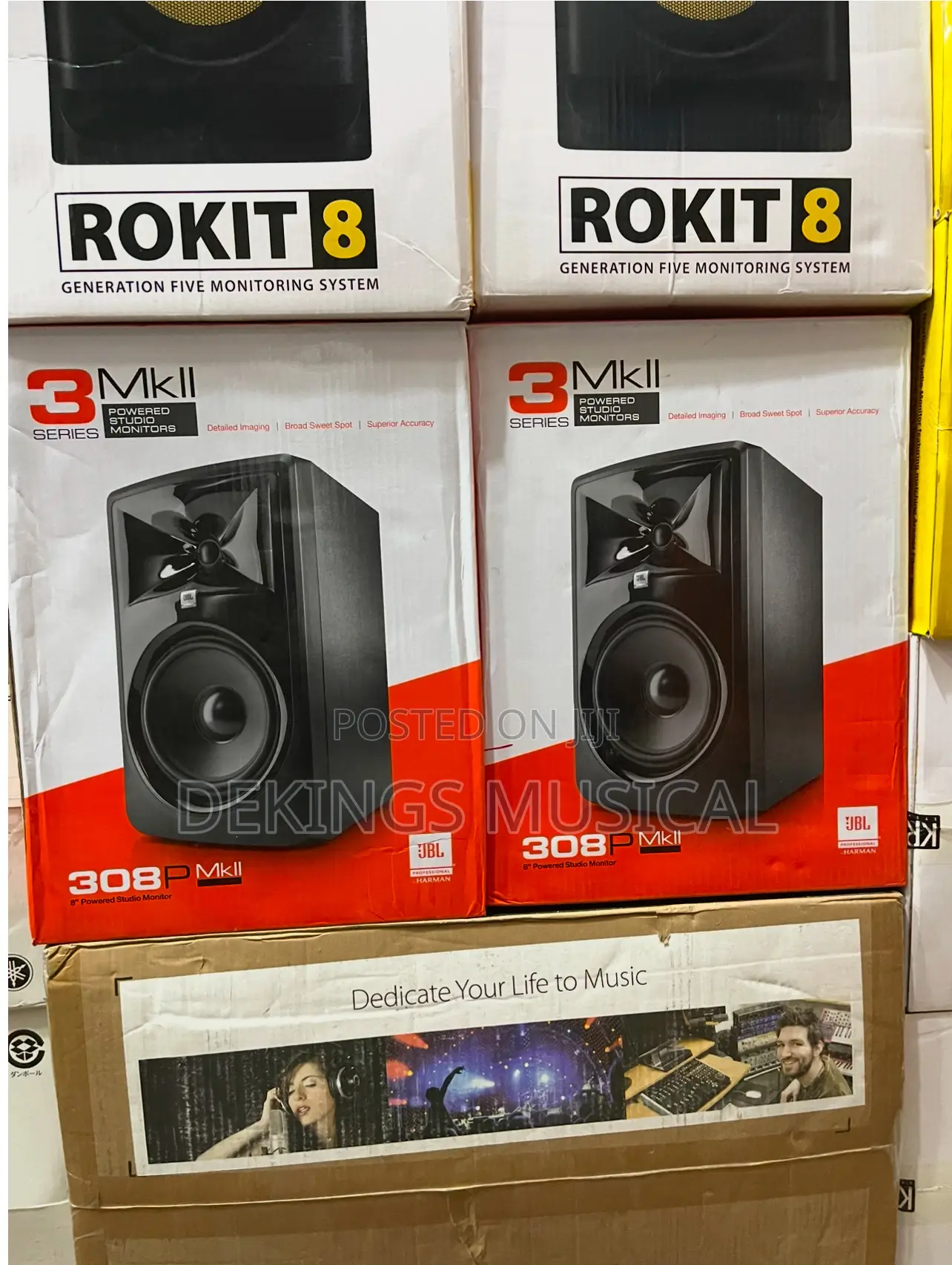 JBL 305P Mkii Powered 5′′ Two-Way Studio Monitor – Pair
