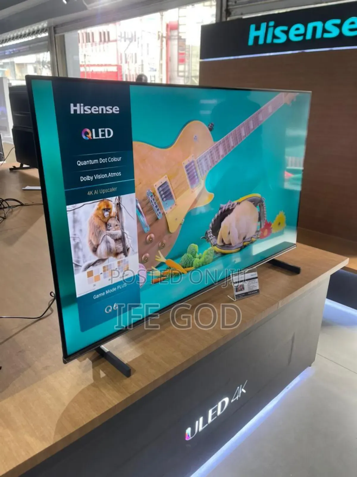 Original Hisense 75" QLED 4KUHD Smart Netflix Youtube Etc