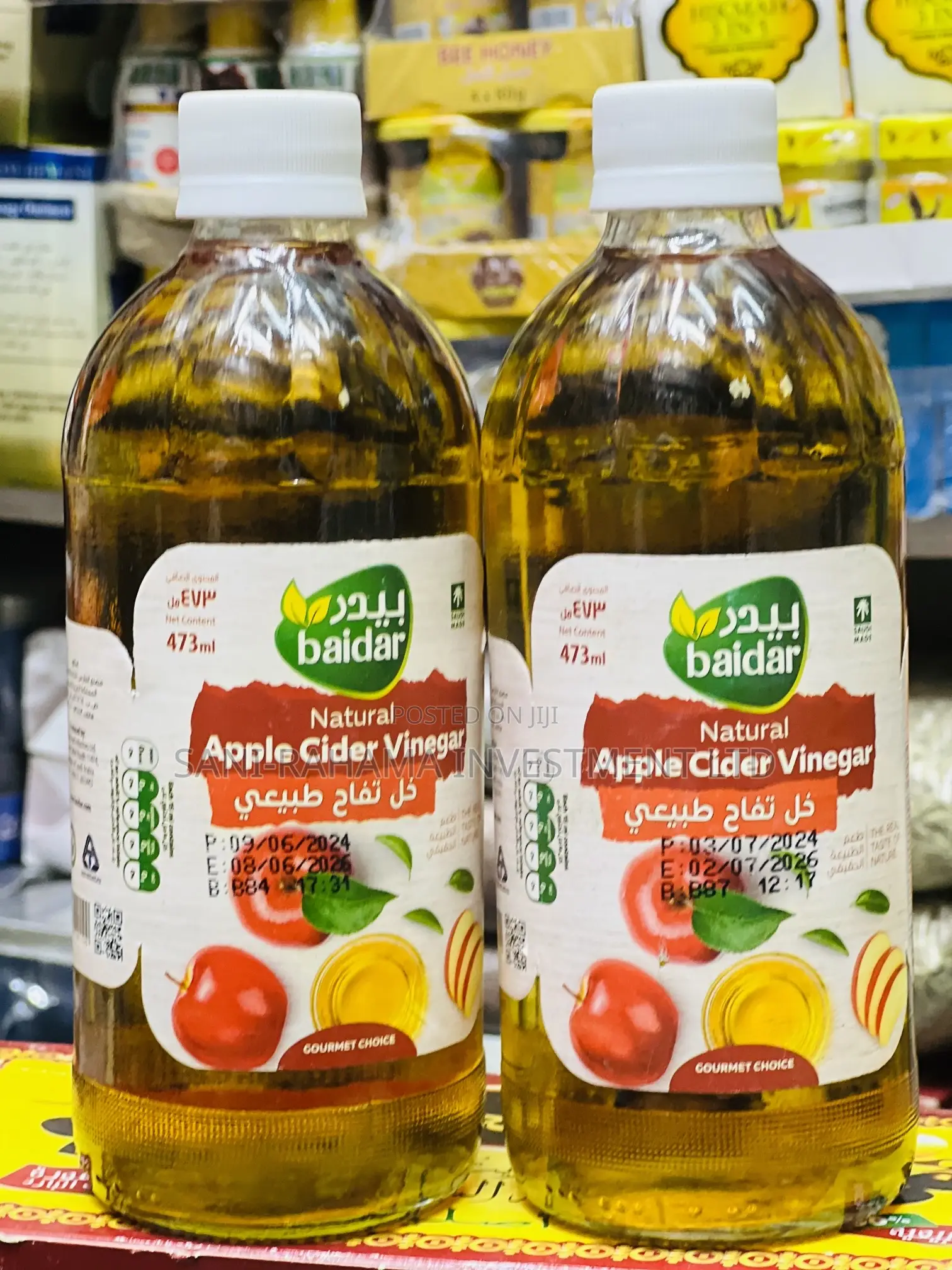 Natural Cider Vinegar ( Apple Cider ).
