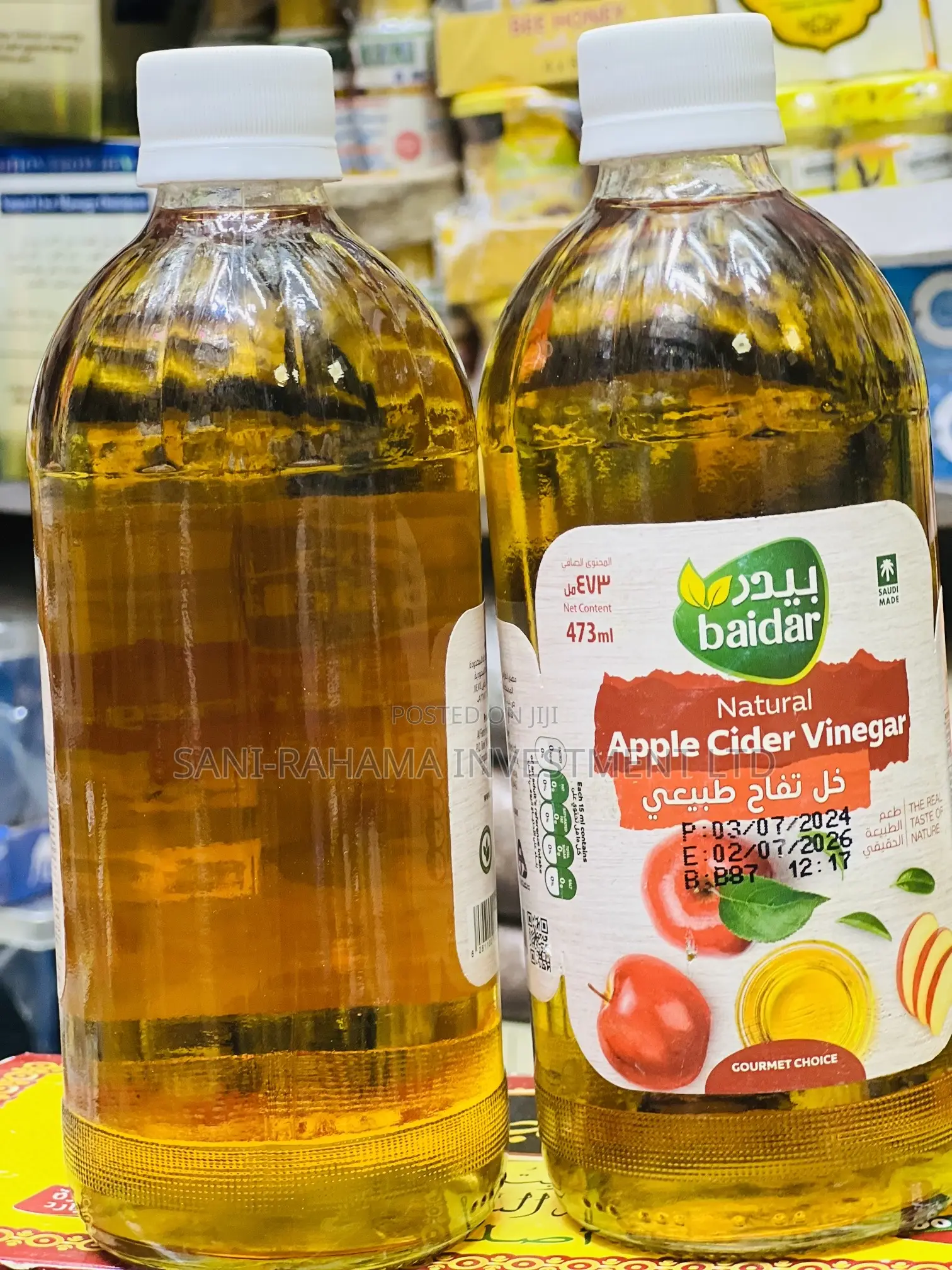 Natural Cider Vinegar ( Apple Cider ).