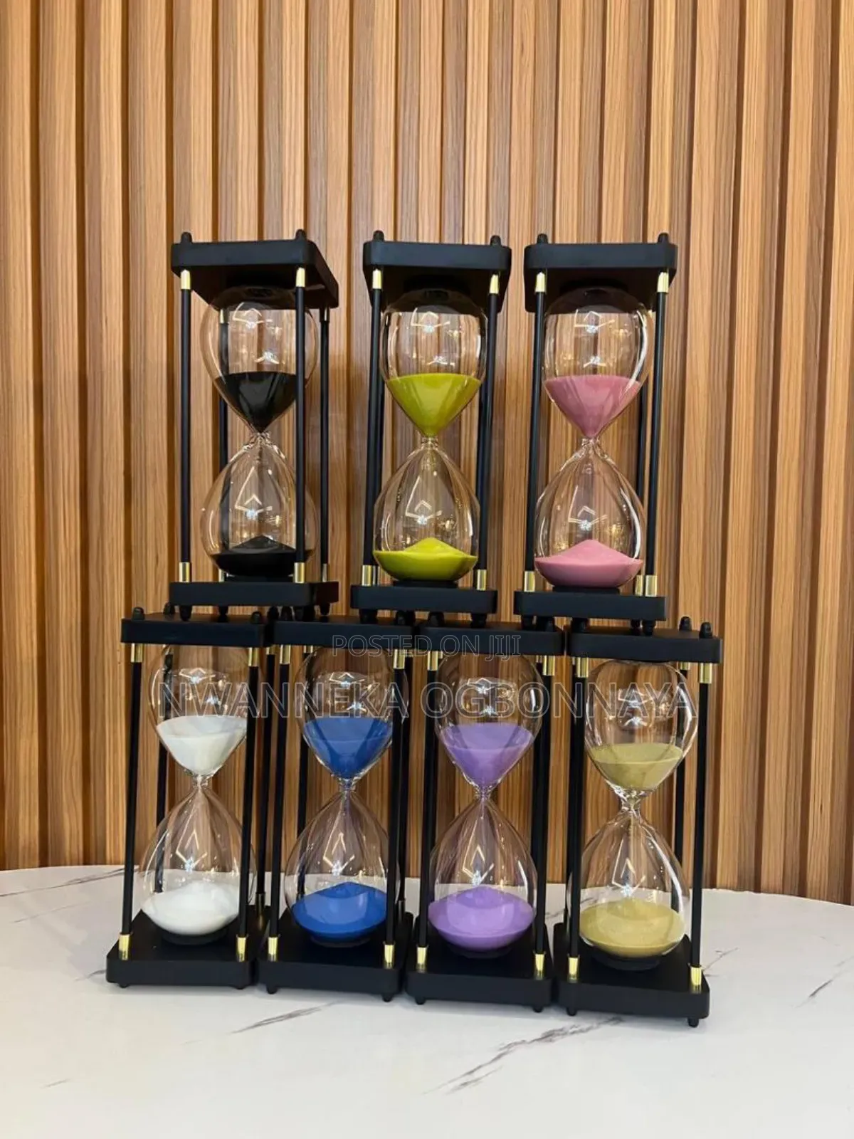 Vintage Metal Hourglass Timer