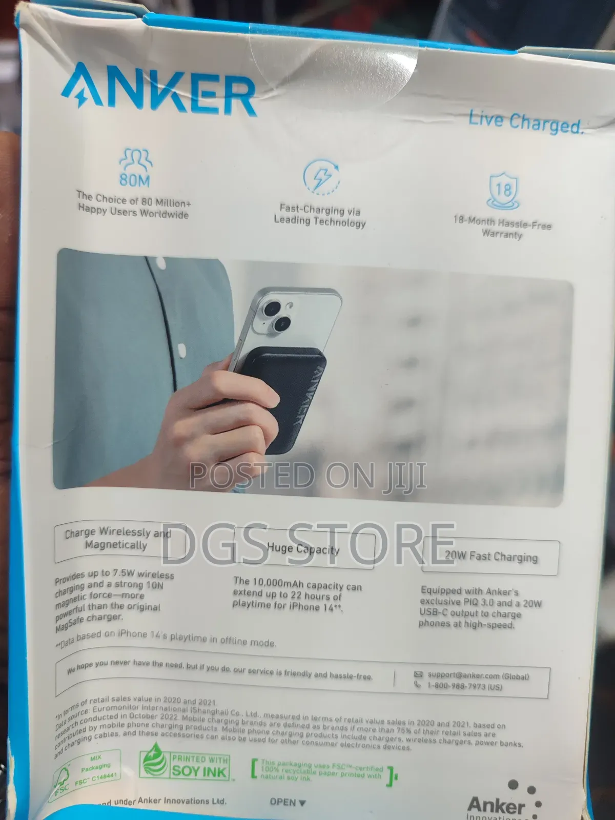 Anker Maggo Power Bank 10,000mah 7.5w