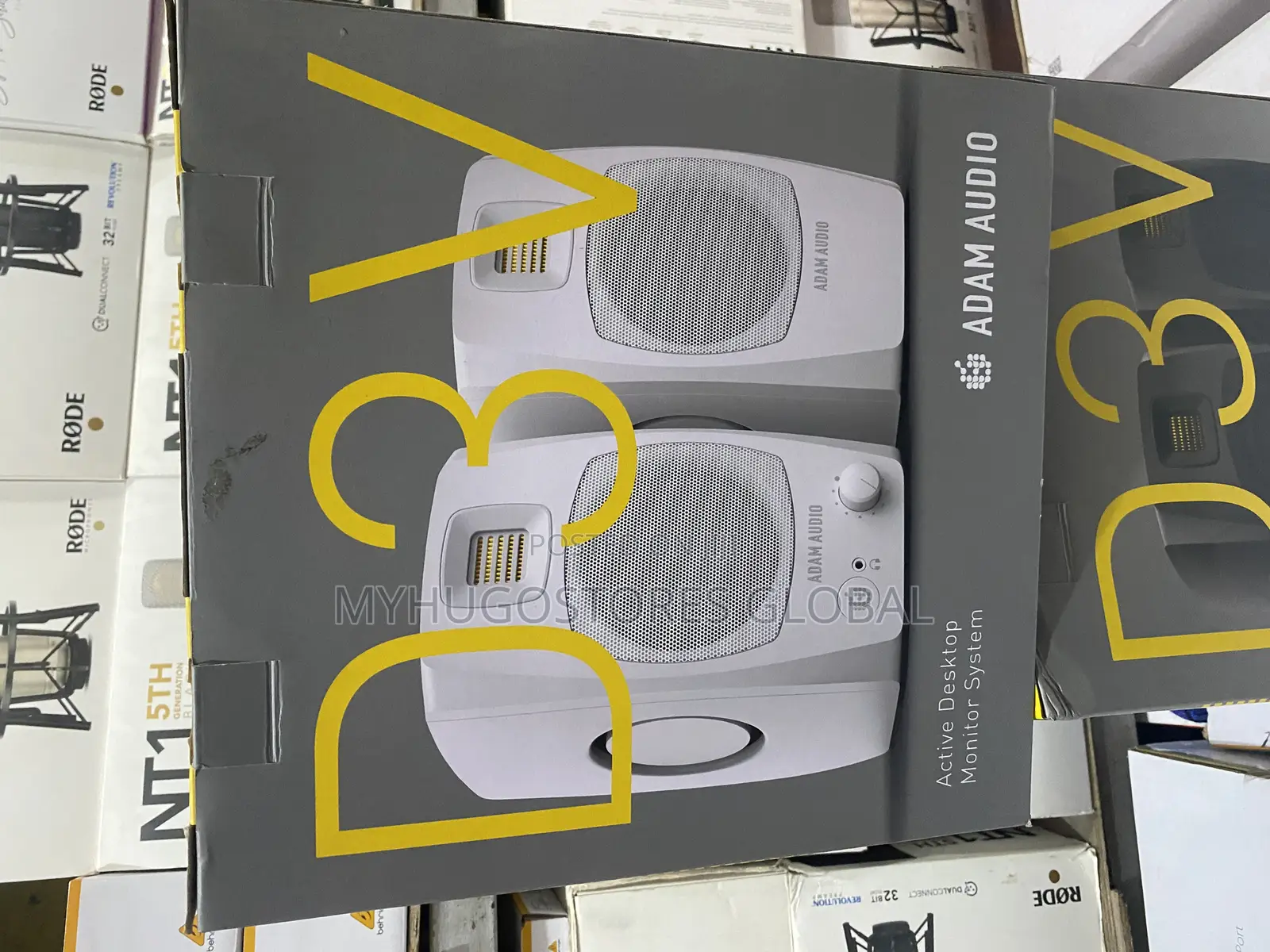 Adam Audio D3V Active Desktop Monitoring System (White)