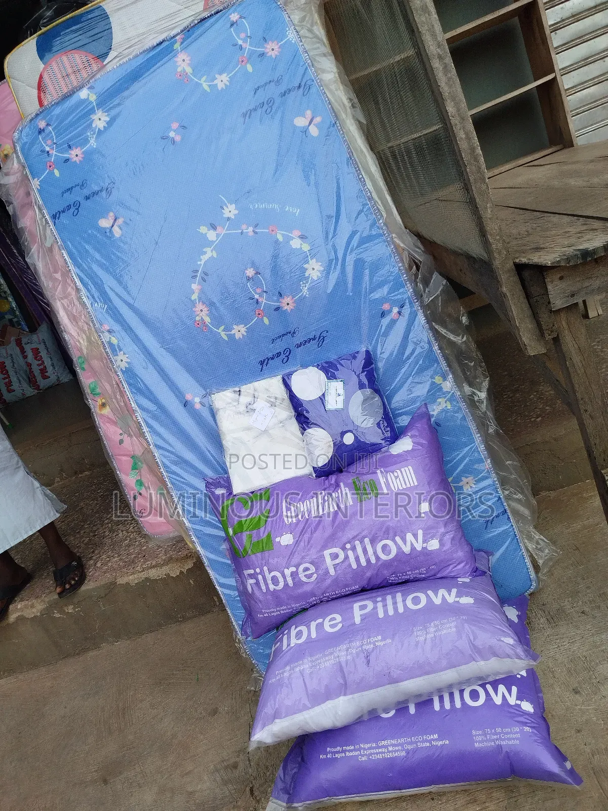 3ft by 6ft 6inches Green Earth Mattress