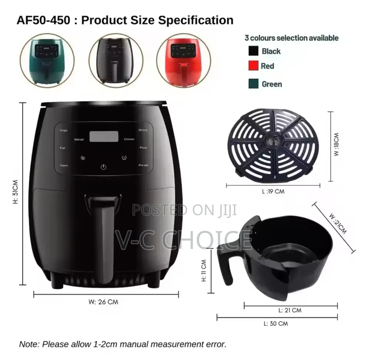Digital Power Smart Touchscreen Home Silvercrest Air Fryers