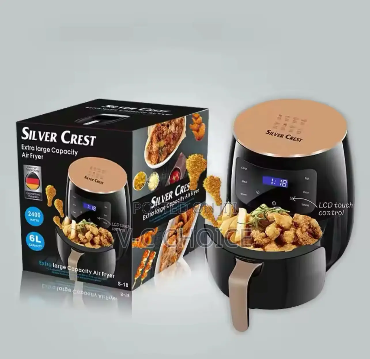 Digital Power Smart Touchscreen Home Silvercrest Air Fryers