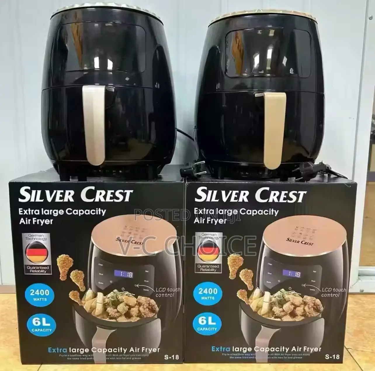 Digital Power Smart Touchscreen Home Silvercrest Air Fryers