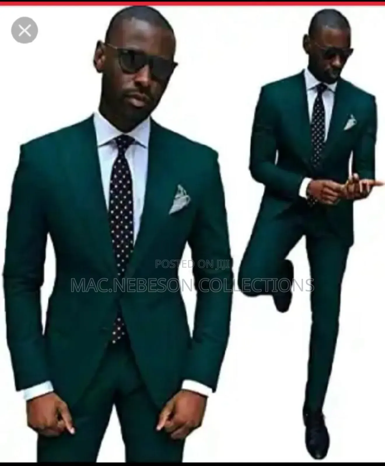 Casila Emerald Green Formal Suit