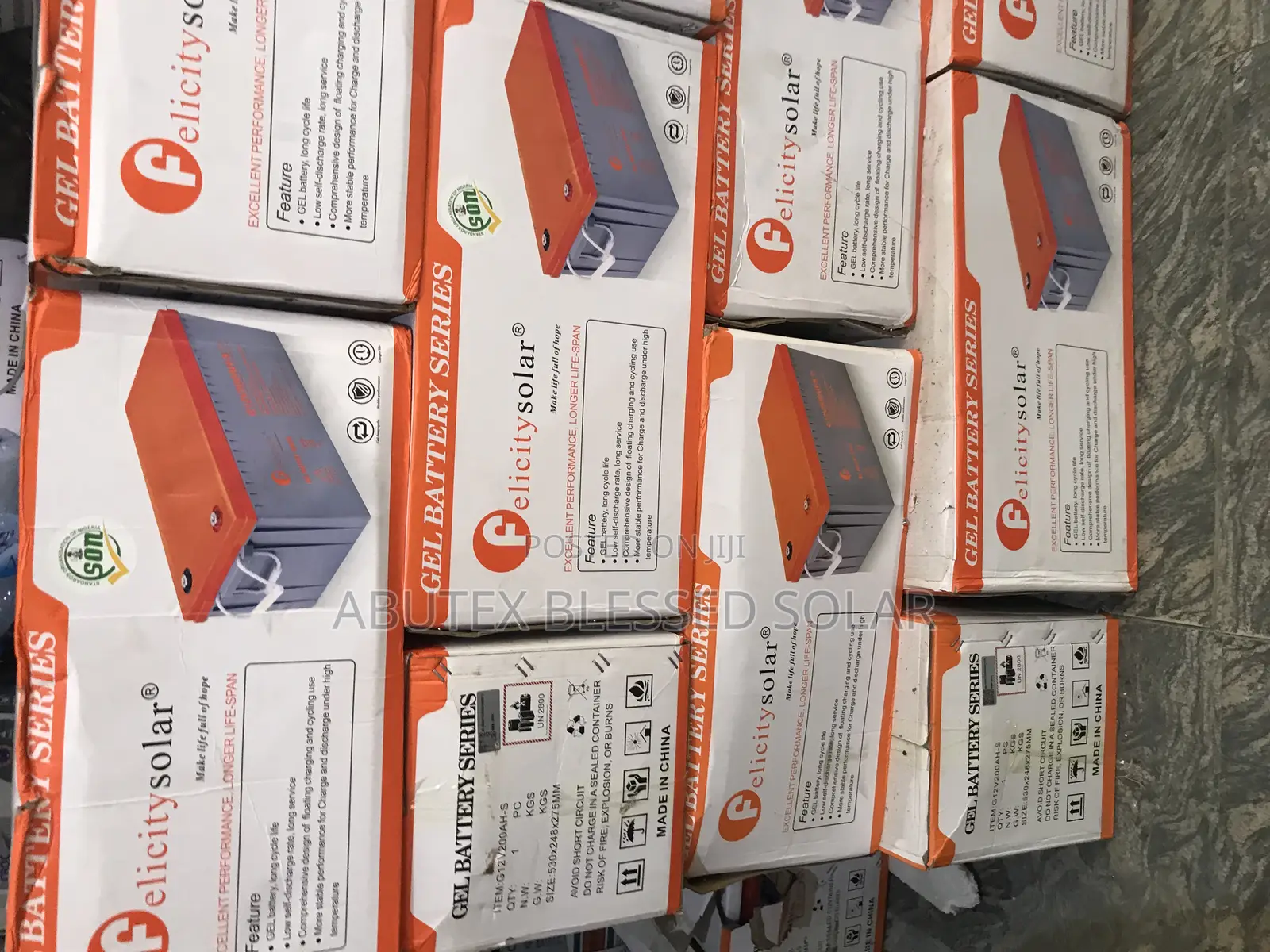 200ah 12v Felicity Dey Cell Gel Battery