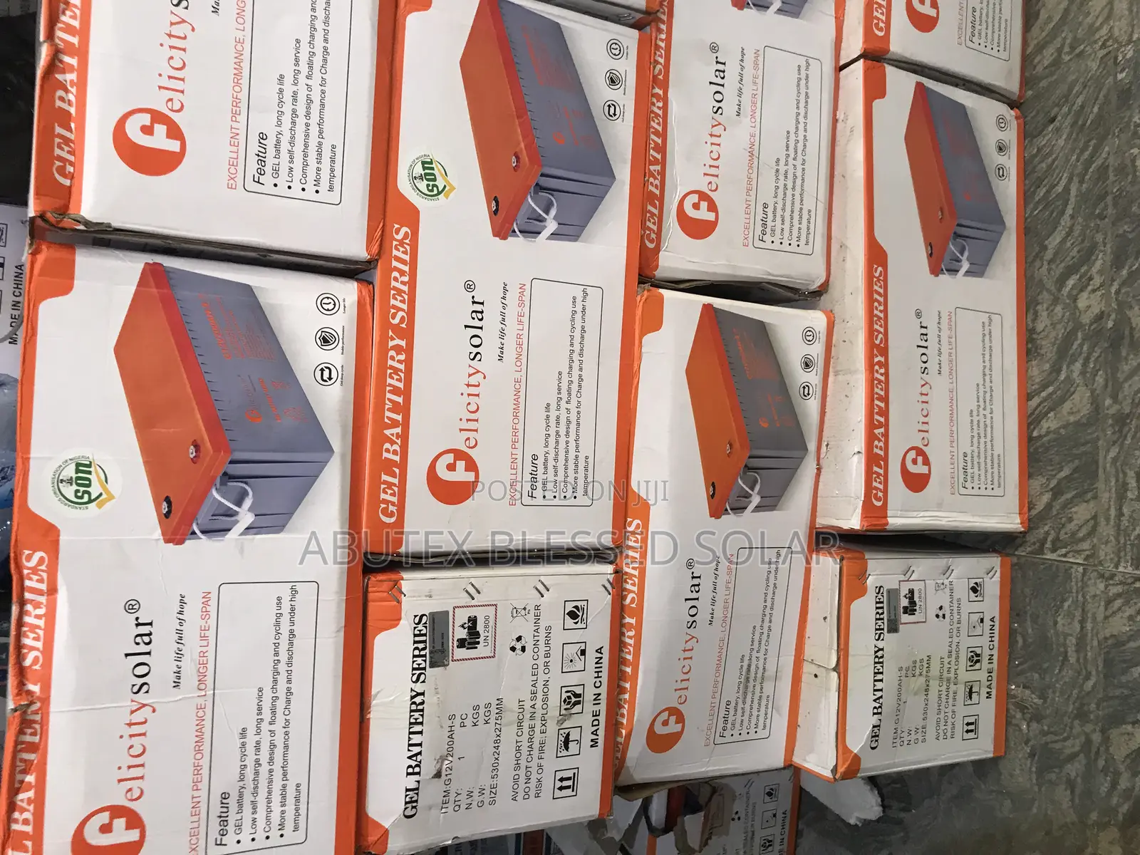 200ah 12v Felicity Dey Cell Gel Battery