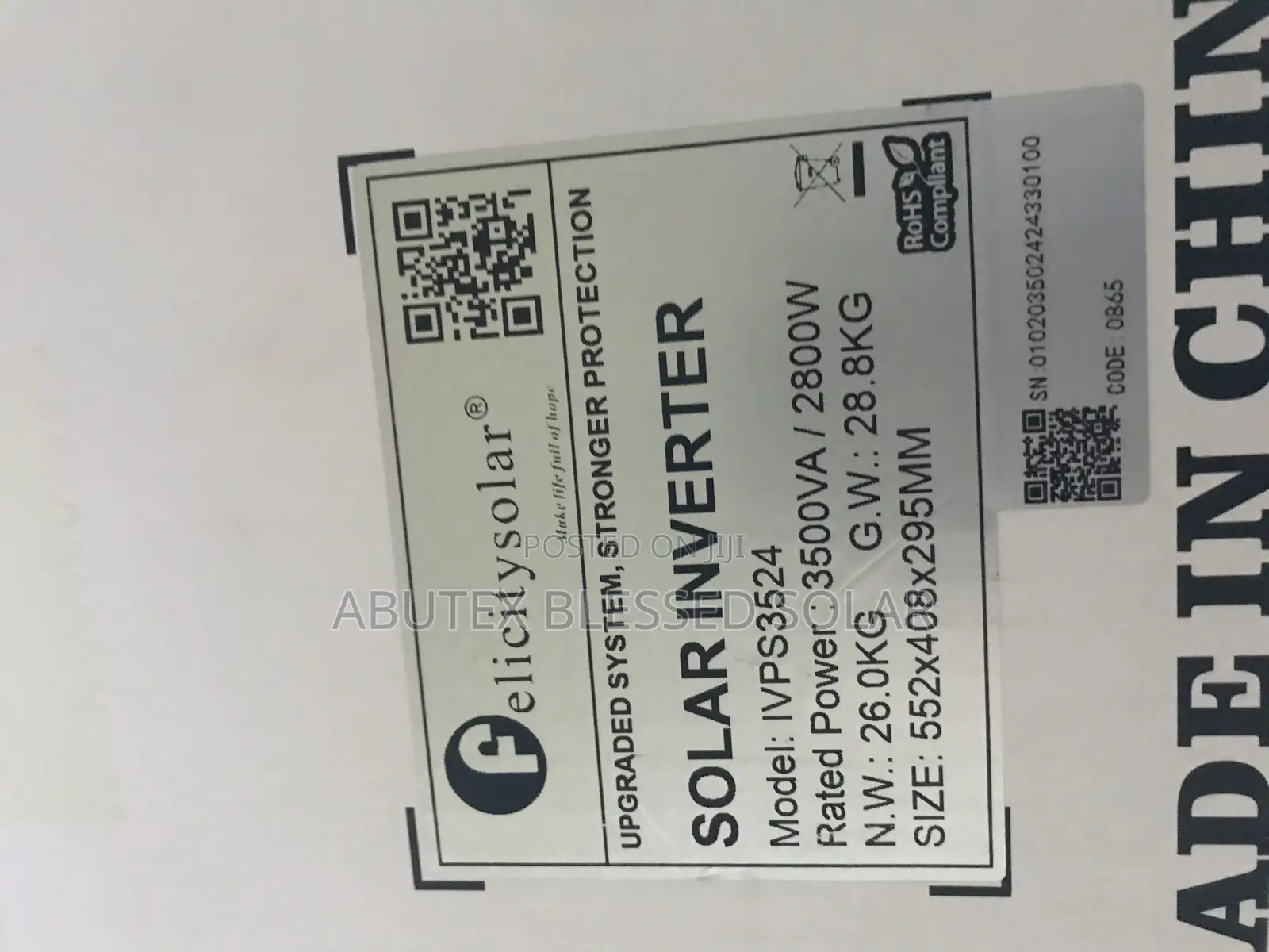 3.5kva 24v Felicity Solar Inverter Ivps Non Hybrid