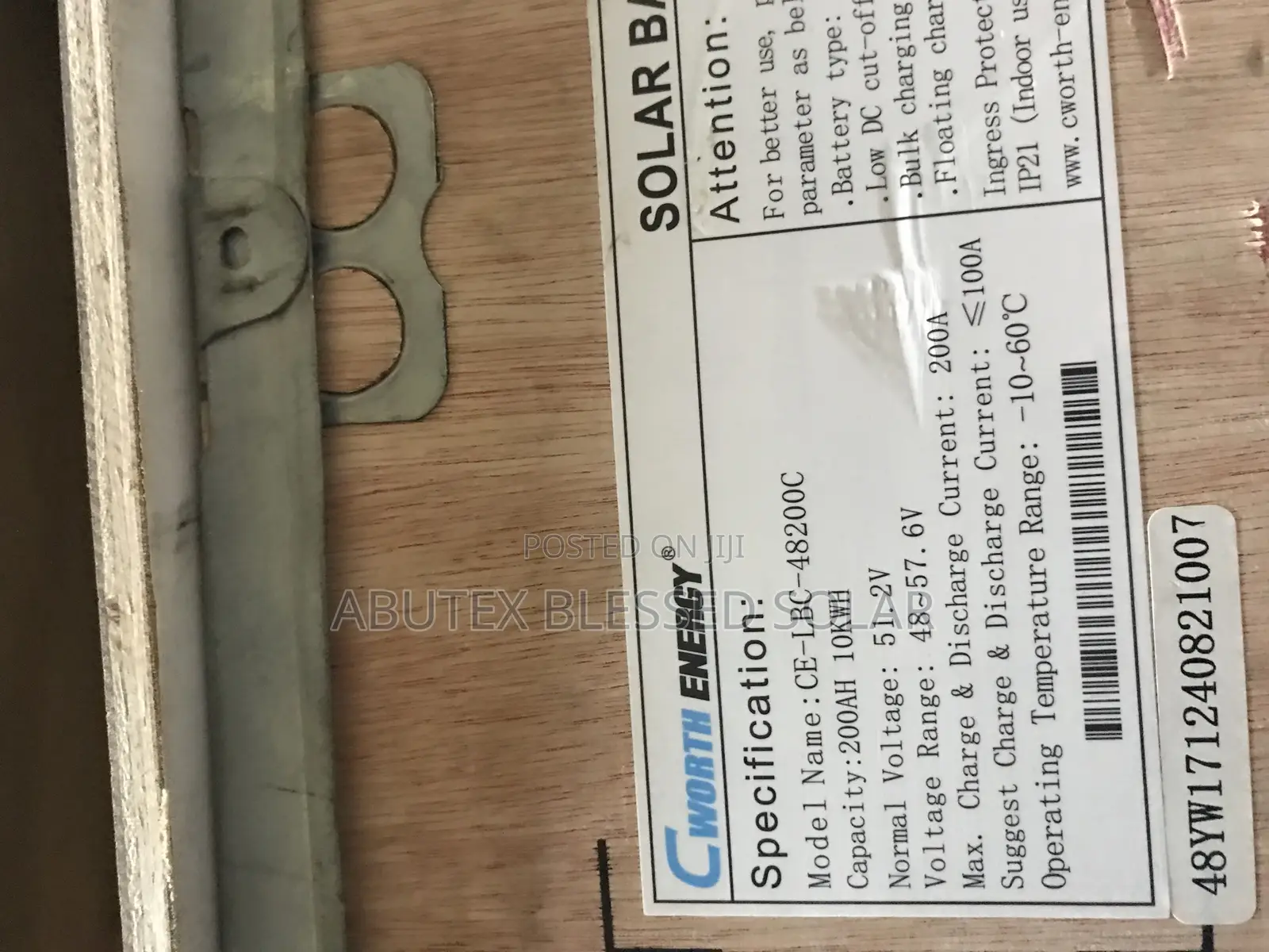 10kwh 51.2v Lithium Ion Battery C Worth Energy Battery