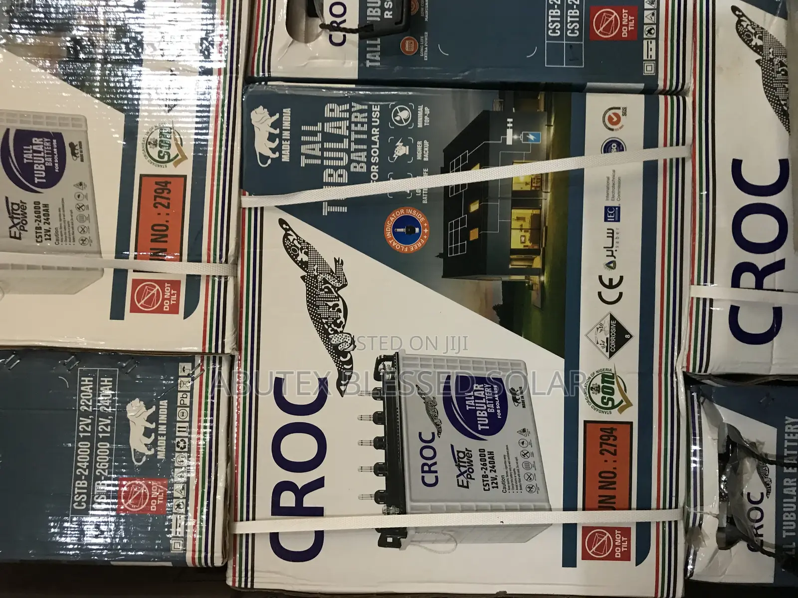 240ah 12v Croc Tubular Battery
