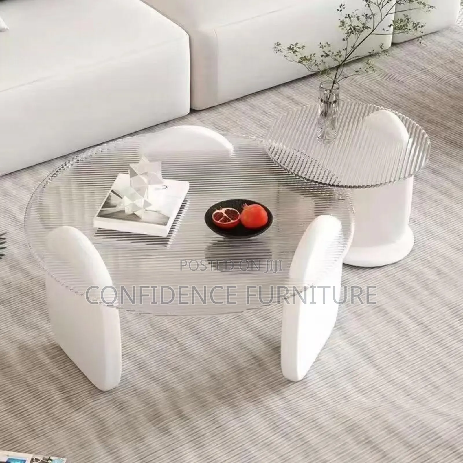 Modern Design Center Table With Side Stool