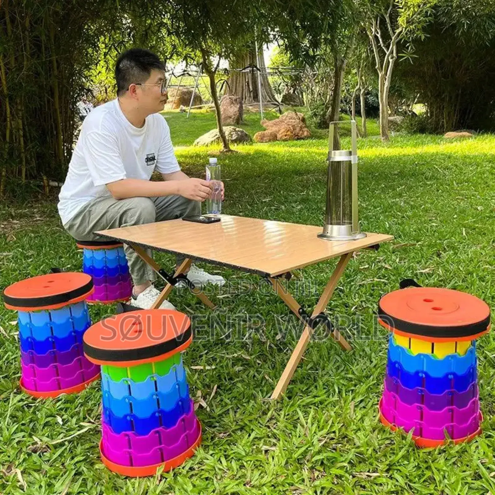 Folding Telescopic Stool