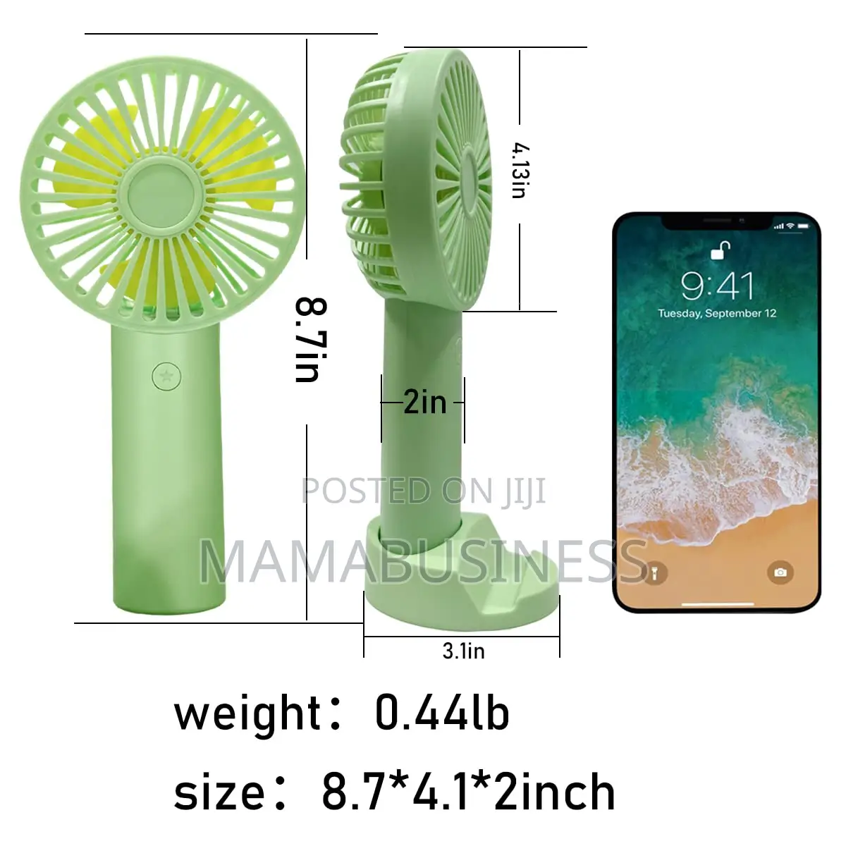 USB Powered Handheld Fan Rechargeable Fan