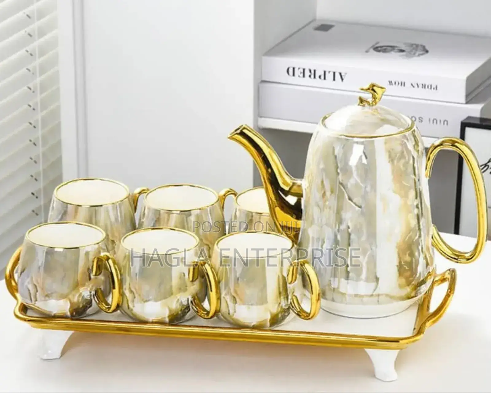7pcs Tea Set Combination of Cups and Jug