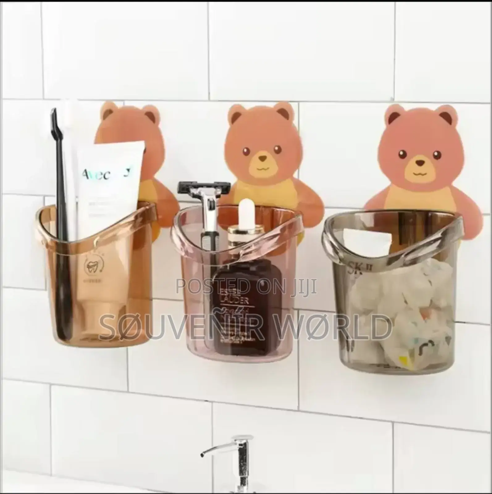Bear Storage Cup Wall Mount